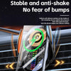 15W Car Sound Pickup Atmosphere Light Wireless Mobile Phone Charging Stand(Black)