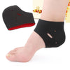 Perforated Heel Cover Indoor Warm Foot Cover(Black+Red)