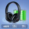 X5 Portable Digital Display Folding Headset FM Radio Headphones, Color: Charging Black