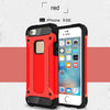 Tough Armor TPU + PC Combination Case for iPhone SE & 5 & 5s(Red)