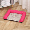 Cooling Pet Mat, Breathable Oxford Cloth, Small, Rose Red (40x30cm)