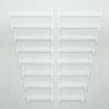16 PCS / Set Running No Tie Shoelaces Fashion Unisex Athletic Elastic Silicone ShoeLaces(White)