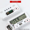 LCD Electronic Desk Clock Digital Display Multifunctional Temperature And Humidity Meter Alarm Clock, Model: 2158L With Light White