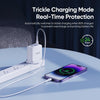 DUZZONA T9 65W Dual USB-C / Type-C+USB GaN Fast Charger, Specification:UK Plug