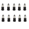 10 PCS E12 To E14 Socket Changer LED Light Lamp Adapter Black(10 piece)