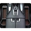 Car Central Control Seat Gap Storage Box with Dual USB Ambient Lights, Color: Suede Wine Red Principal Driver