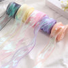 6cm x 9m Champagne Pink Symphony Fishtail Yarn Flower Cake Baking Packaging Ribbon Lace Decorative Webbing