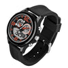 SANDA 793 large Dial Tide Watch Student Fashion Trend Multi Function Double Glow Waterproof Electronic Watch(Red)