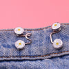 6 in 1 Nail-Free Detachable Button Jeans Waist Adjustment Buckle Set, Colour: 25mm ( Chrysanthemum)