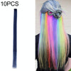 10 PCS Chemical Fiber Wig One-Step Gradient Color Single Card Wig, Stretched Length:24inches(41#)