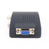 AV/S-Video/BNC to VGA Converter Adapter (Black)