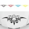 D-299 Skull Pattern Car Modified Hood Decorative Sticker(Black)