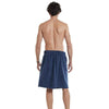 Adjustable Sticky Beach Towel Shower Room Men Wearable Bathrobe with Pockets, Size: XL(Navy Blue)