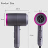 Household High-power Silent  Blow Dryer,Constant Temperature Hot and Cold Negative Ion Hair Drier, EU Plug