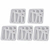 5pcs DIY Crystal Epoxy Earrings Silicone Mold Pendant Jewelry Mold, Spec: Small Water Drop