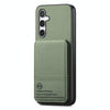 For Samsung Galaxy A23 Twill Fabric Leather Vertical Flip RFID Card Bag Phone Case(Green)