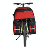Mountain Bike Bicycle Rear Shelf Bag Camel Bag(Black Red)