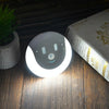 USB Charging Light & Human Body Sensing Control Smile Magnetic Night Light(Cold White Light)
