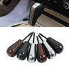 For BMW E Chassis Gear Lever Head, Universal For Left And Right Driving, Style: 3/5/7 Series X3 Z3 X6 Round Head Carbon Fiber Pattern