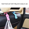2pcs Mini Car Seat Back Plastic Hook(Random Color Delivery)