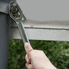 Multi-Function Plum Wrench Open Adjustment Double-Headed Self-Tightening Wrench(Silver)