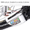 Motorcycles / Bicycle Anti-theft Lock Alarm Disc Brakes Lock with Cable and Bag (Bronze)