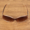 Retro UV400 UV Protection PC Frame AC Lens Sunglasses(Coffee)