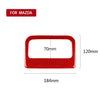 Car Carbon Fiber Rear Air Outlet Decorative Sticker for Mazda CX-5 2017-2018, Left and Right Drive (Red)
