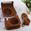 Retro Style Full Body Camera PU Leather Case Bag with Strap for FUJIFILM instax mini 9 / mini 8+ / mini 8(Brown)