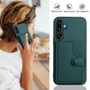 For Samsung Galaxy M16 5G / F16 5G Button Card Bag RFID Anti-theft Phone Case(Green)