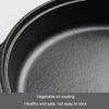 31cm Cast Iron Cooking Pot Wok Nonstick Frying Pan Restaurant Kitchen Skillet Camping Cooker