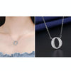 Women Fashion S925 Sterling Silver English Alphabet Pendant Necklace, Style:O