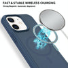For iPhone 11 Shockproof MagSafe Armor PC Hybrid TPU Phone Case(Ink Blue)