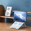 D33  2 Fan Laptop Cooling Bracket Folding Portable Liftable Tablet Bracket(White)