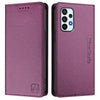 For Samsung Galaxy A23 4G / 5G RC01 Dual-Folded Magnetic Suction RFID Leather Phone Case(Violet)