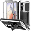 For Samsung Galaxy S25 5G R-JUST Sliding Camera Life Waterproof Holder Phone Case(Silver)