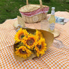 Simulated Flower Arrangement Table Ornament Picnic Photo Props, Style: 3pcs Sunflower Cater Paper