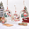Christmas Day Decoration Hollow Wooden Pendant, Style: Gift Santa Claus