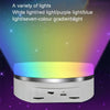 Intelligent Colourful Light Electric Speed Contro Round 360 Degree Rotating Plate Display Table, Color: White Plug-in