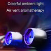 Car Fragrance Super Engine Car Air Conditioning Aroma Diffuser Outlet Ornament, Model: Gray Titanium Blue Light