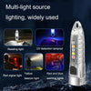 V1 Keychain Lantern Mini Light Flashlight Multifunctional Outdoor Home Flashlight(Transparent White)