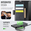 For iPhone 14 AutSpace A11 Side Buckle MagSafe Magnetic RFID Phone Leather Case(Black)