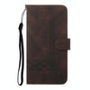 For LG K22 Cubic Skin Feel Flip Leather Phone Case(Dark Brown)