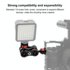 PULUZ Magic Arm Bracket Mount 1/4 inch Ball Head Magic Arm(Black)