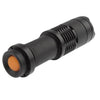 SK68 180lm Zoom Lens LED Flashlight, CREE Q3-WC LED,  1-Mode, White Light, with Clip(Black)