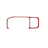 Car Carbon Fiber Navigation Frame Decorative Sticker for Volvo V60 2010-2017, Left Drive(Red)