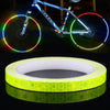 3 Rolls Bicycle Mountain Bike Motorcycle Sticker Car Contour Reflective Sticker Night Riding Reflective Sticker 1 x 800cm(Yellow)