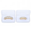 Halloween Accessories Micro-Inlaid Zircon Hip-Hop Braces, Colour: Gold Lower Teeth