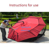 HY-0205 300 x 230 cm Outdoor Parasol Anti-mosquito Net Cover, Dimensions: Straight Rod Umbrellas(Black)