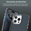 For iPhone 15 Pro Max Carbon Fiber Series IMD Phone Case(Blue)